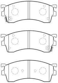 Комплект тормозных колодок AISIN E1N026